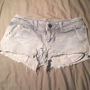 Ombré striped shorts